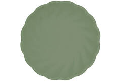 6 Plates Vert Decor Round Dark Green 18.8 cm