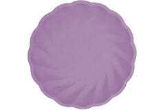 6 Plates Vert Decor Round Dark Purple 18.8 cm