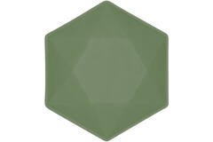 6 Bowls Vert Decor Hexagonal Dark Green 15.8 x 13.7 cm