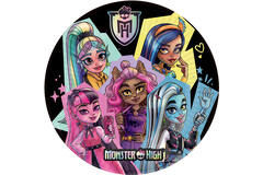 8 Plates Monster High Round Paper 23 cm