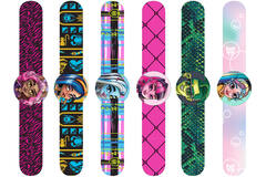 8 Slap Bracelets Monster High 22 cm x 3 cm