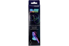 Glow in the Dark Necklaces - Tricolour - 4 pieces
