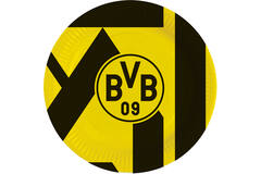 8 Plates BVB Dortmund 2025 Round Papier 23 cm
