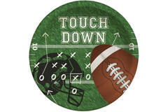 8 Plates Touch Down Party! Paper Round 23 cm