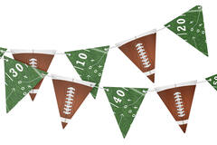 Pennant Banner Touch Down Party! Paper 400 x 19 cm
