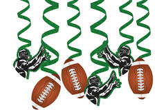 6 Swirl Decoration Touch Down Party! Paper
