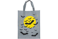 Tote Bag Bats Trick or Treat Fabric