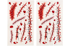 Costume Accessory 14 Tattoos Stitches