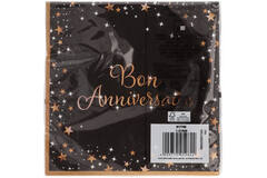 16 Napkins Starlight Birthday Bon anniversaire 33 x 33 cm