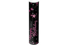 Confetti Cannon Starlight Birthday Pink 28 cm