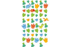 6 String Deco Dino Jungle Paper 130 cm