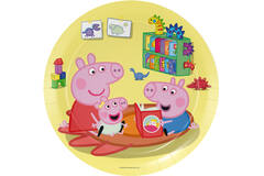 8 Plates Peppa Pig Round Paper 23 cm