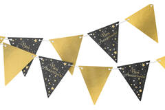 Pennant Banner Starlight Birthday Bon anniversaire Paper 400 x 19 cm