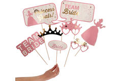 Photo Booth Set - Disney Princess Hen Party - 8 pieces