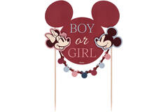Cake Topper - Mickey&Minnie - Gender Reveal - 19 x 25 cm