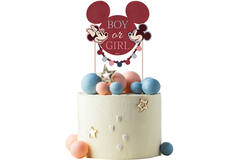 Cake Topper - Mickey&Minnie - Gender Reveal - 19 x 25 cm