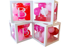 4 Letter Cubes BABY Paper 30 x 30 x 30 cm