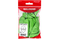 Latex Balloons - Lime Green - 28 cm - 10 pieces