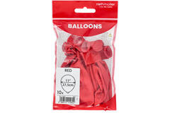 Latex Balloons - Red - 28 cm - 10 pieces