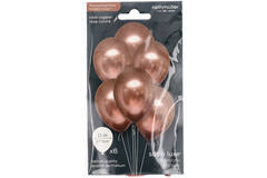 Latex Balloons - Rose Copper - Luxury Satin - 28 cm - 6 pieces