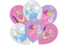 6 Latex Balloons Disney Princess 27.5 cm / 11"
