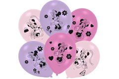 10 Latex Balloons Minnie Mouse 25.4 cm / 10"