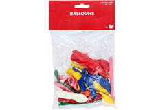Latex Balloons - Assorted Colours and Shapes - 25 pieces