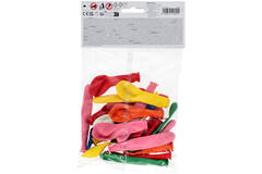 Latex Balloons - Assorted Colours and Shapes - 25 pieces