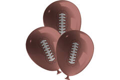 6 Latex Balloons Touch Down Party! One Sided Print 27.5 cm / 11"