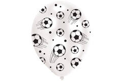 Latex Balloons - Soccer Ball - 28 cm - 6 pieces