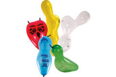10 Latex Balloons Shapes assorted