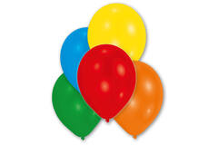 100 Latex Balloons Standard assorted 17.8 cm / 7"