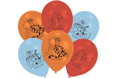 6 Latex Balloons Winnie the Pooh 22.8 cm / 9"