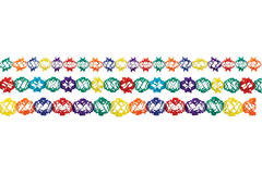 3 Garlands Flowers Paper 12 - 17 x 400 cm