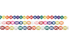 3 Garlands paper 12 - 18 x 400 cm