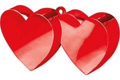 Balloon Weight Double Heart Red 170 g/6 oz
