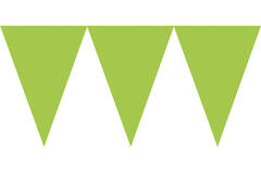 Pennant Banner Kiwi Green Paper 457 x 17.7 cm