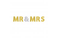 Letter Banner Wedding Decorations Glitter Mr. & Mrs. Paper 365 x 17.7 cm