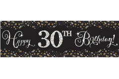 Foil Banner Sparkling Gold Celebrations Personalizable Foil 165.1 x 50.8 cm
