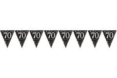 Pennant Banner 70 Sparkling Celebration Gold Foil 396.2 x 21.5 cm