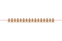 Garland Gingerbread Felt 1.57m