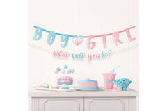 Banner Kit The Big Reveal Paper 2 Parts 187 x 25 cm / 182 x 12 cm