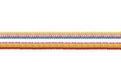 4 Garlands Coloured Rims Paper 8 x 200 cm