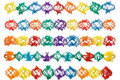 Garland Bright Paper Assorted 14 - 17 x 400 cm