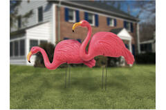 2 Garden Stakes Flamingo      Plastic 54 x 43 cm