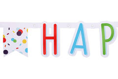 Letter Banner - Confetti "Happy Birthday" - 1.8 metres