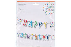Letter Banner - Confetti "Happy Birthday" - 1.8 metres