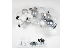 DIY Balloon Garland Silver 66 Balloons 4 m