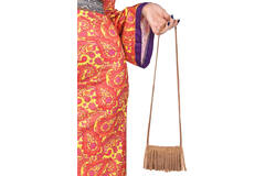 Costume Accessory Fringe Crossbody Bag Suede