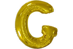 Large Letter G Gold Foil Balloon N34 Packaged 84 cm x 74 cm